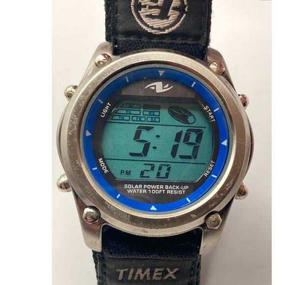 Athletic Works Men Multifunction Watch AW052 New Battery Solar Back-Up-Adjustabl - Picture 3 of 10